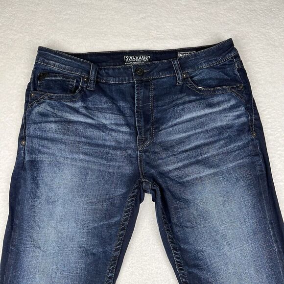 Salvage Men's Deep Indigo Bootcut Jeans - Picture 2 of 14